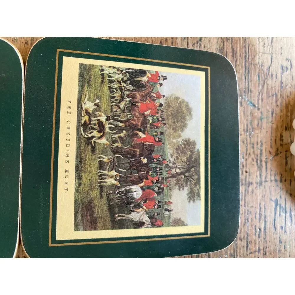 Vintage Ralph Lauren Inspired Coaster set of 6 New in original box